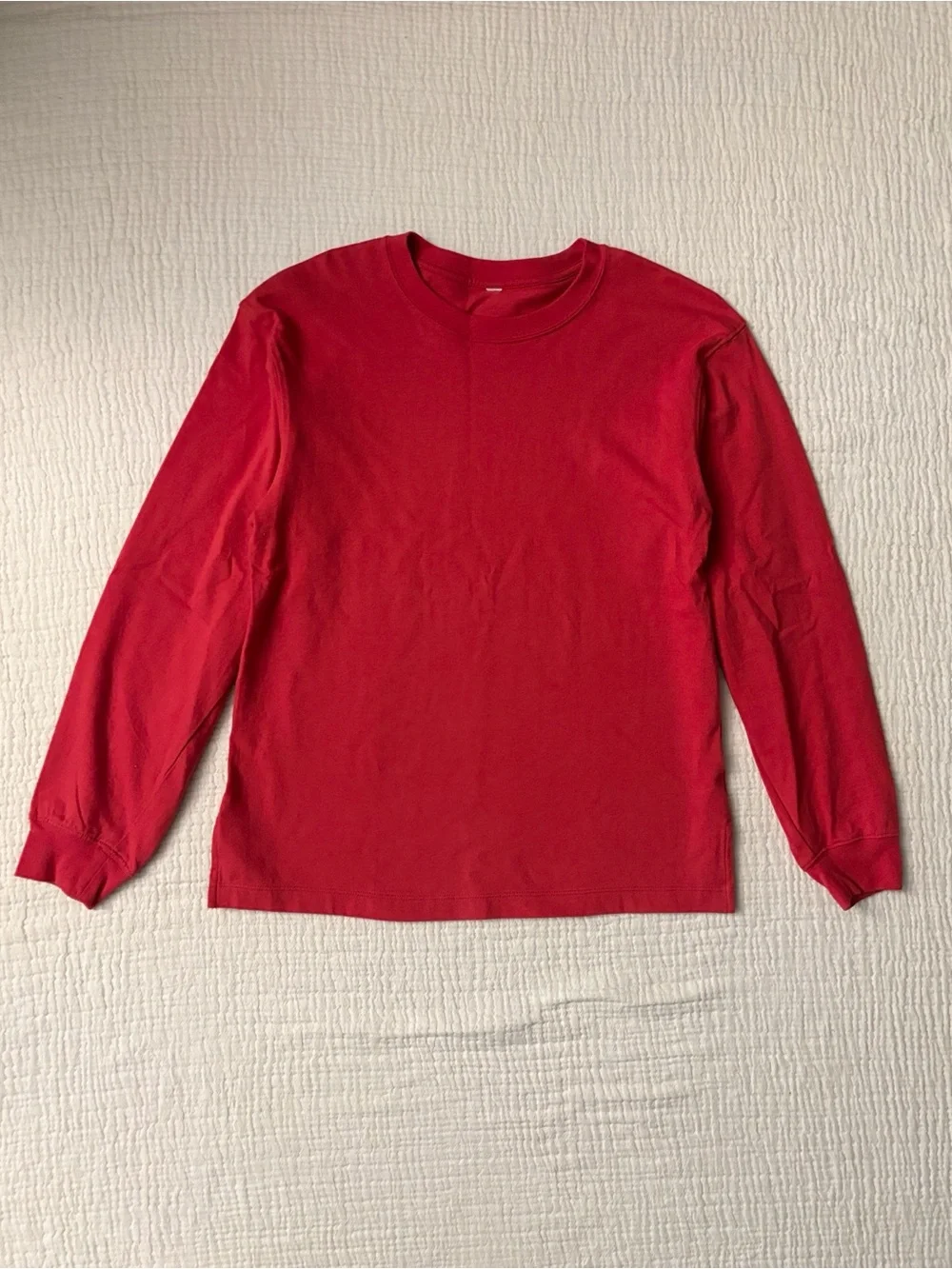 Uniqlo Red Cotton Crewneck Sweater Size XS - Picture 2 of 5